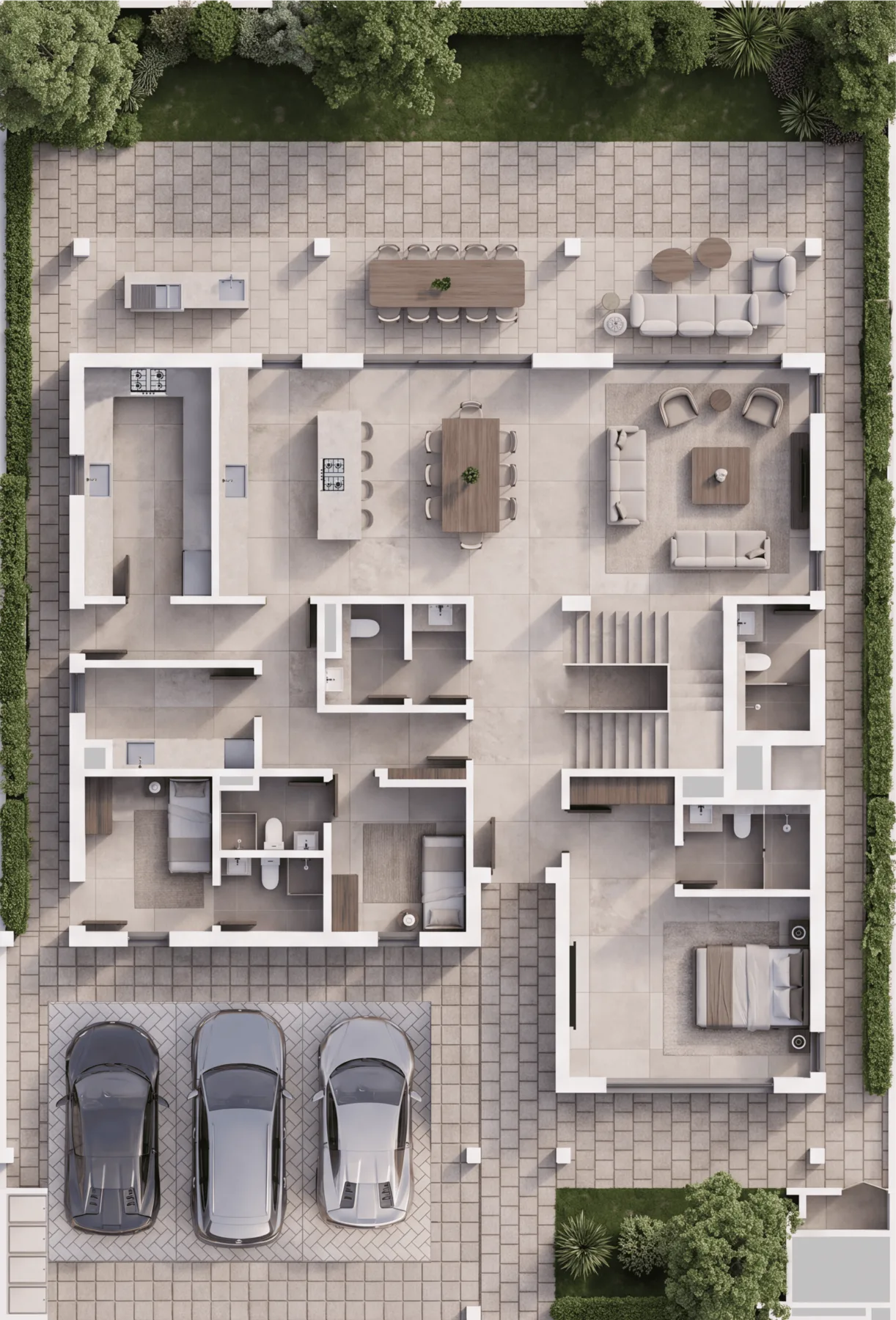 4-Bedroom Villa Option A Ground Floor plan