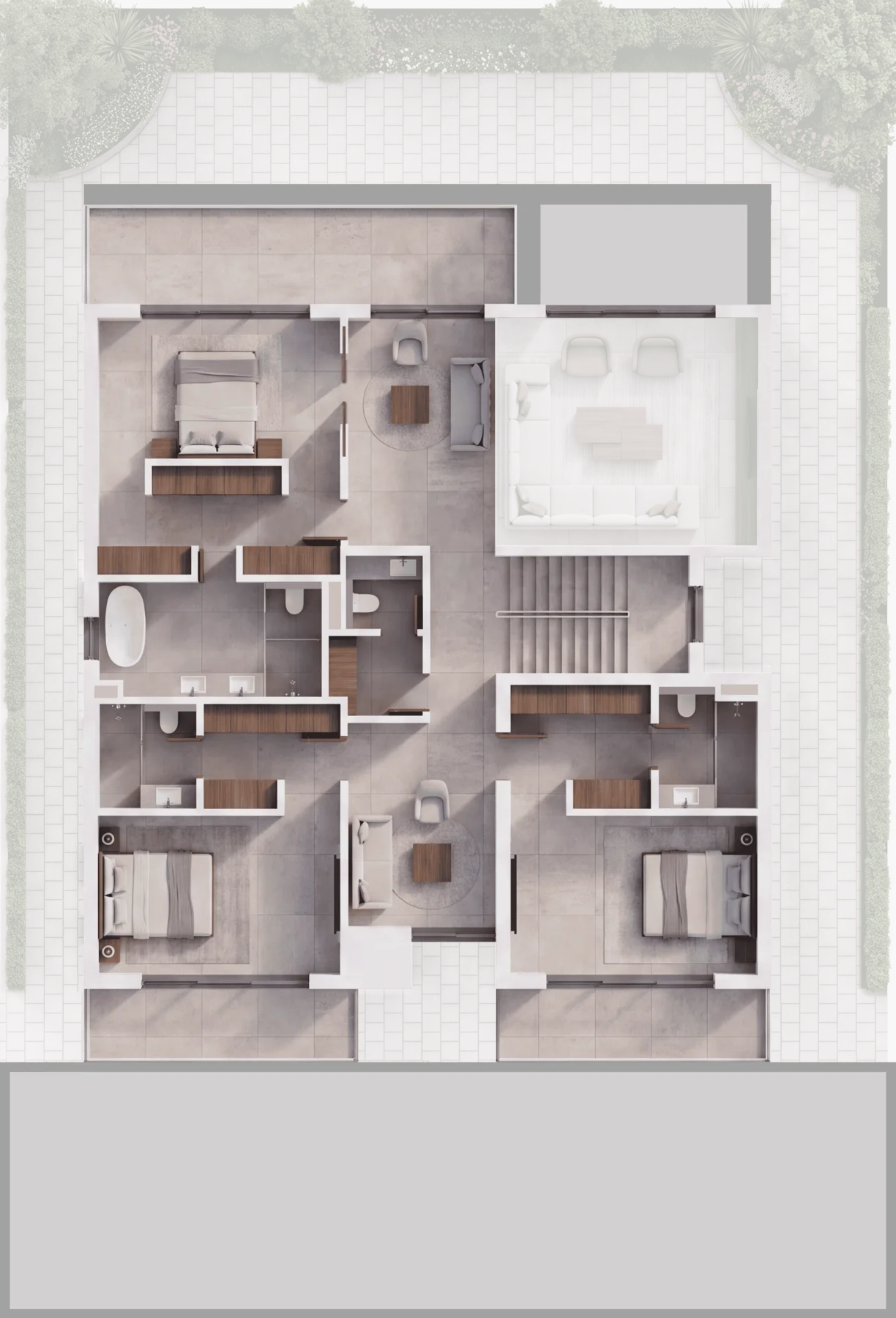 4-Bedroom Villa Option B First Floor plan