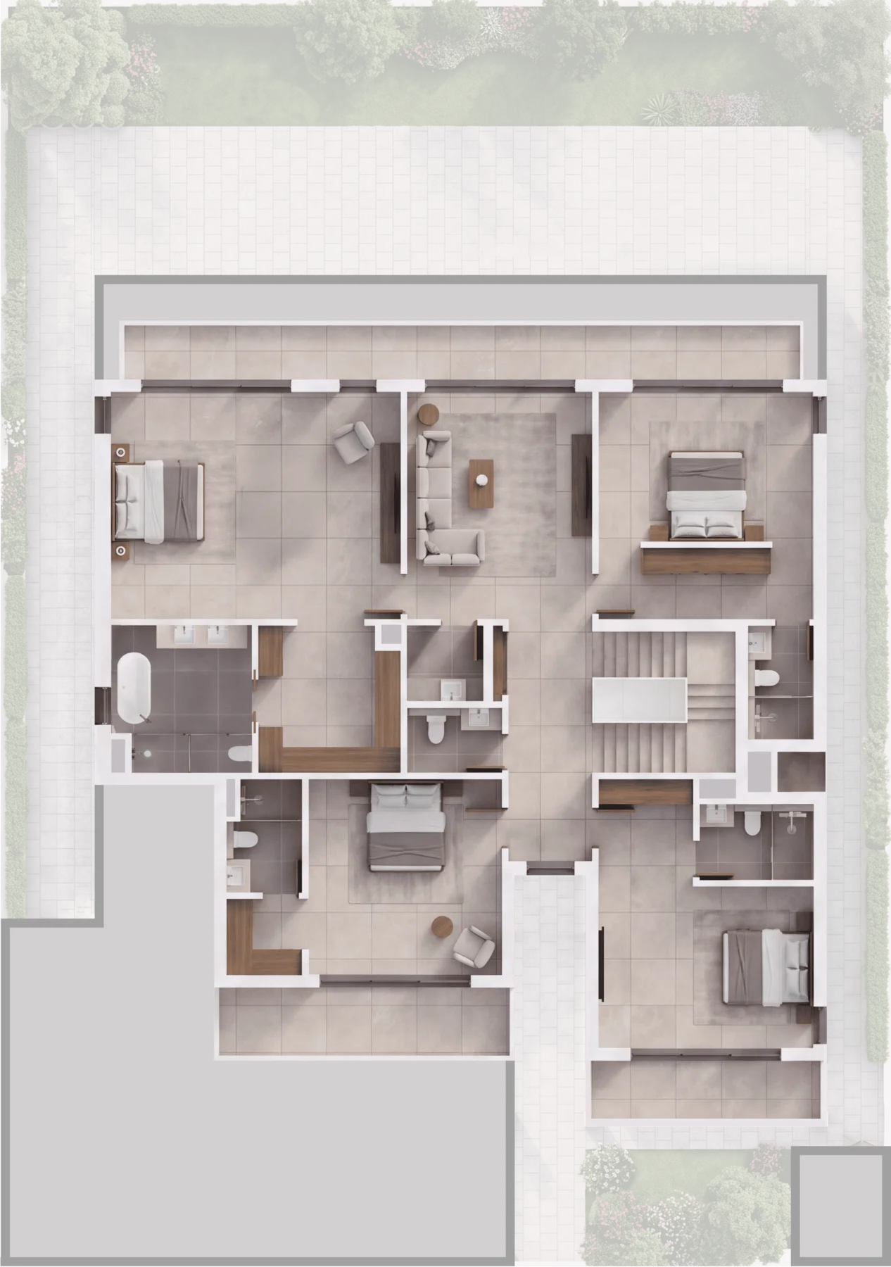 5-Bedroom Villa Option A First Floor plan