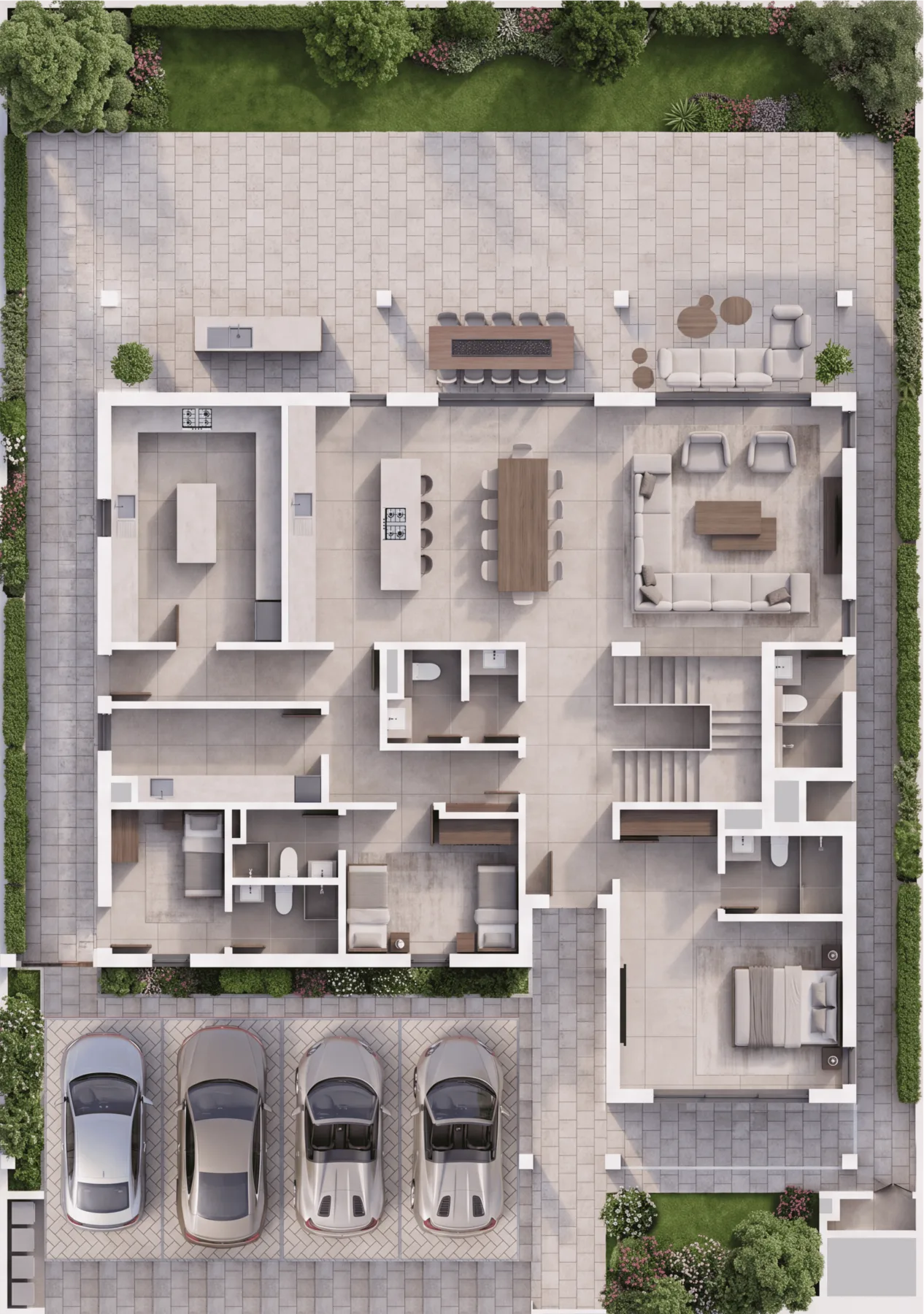 5-Bedroom Villa Option A Ground Floor plan
