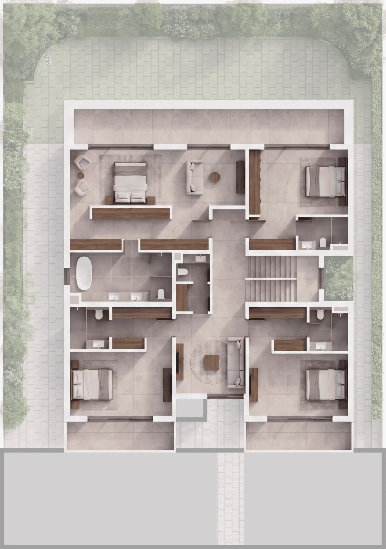 5-Bedroom Villa Option B First Floor plan