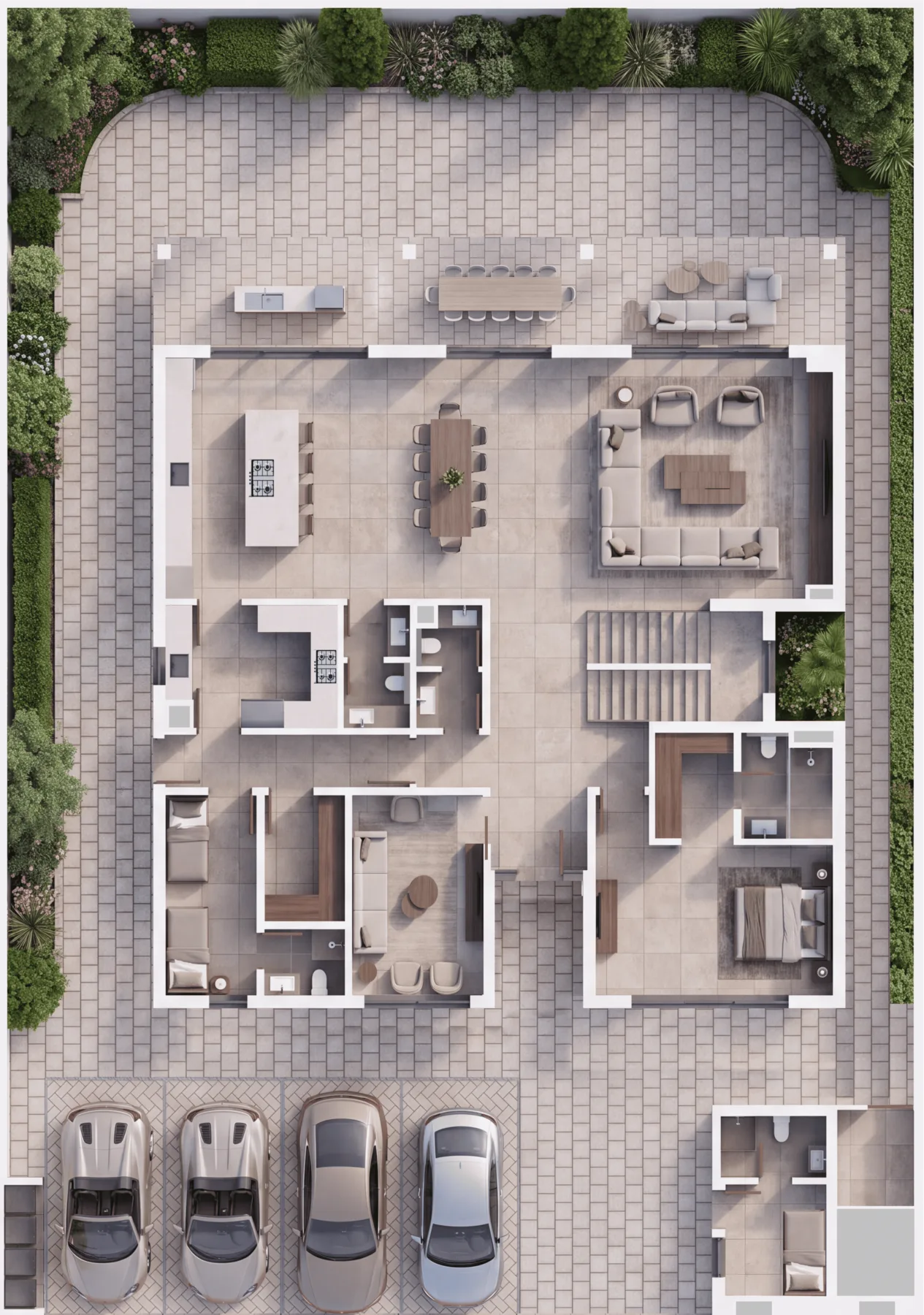 5-Bedroom Villa Option B Ground Floor plan